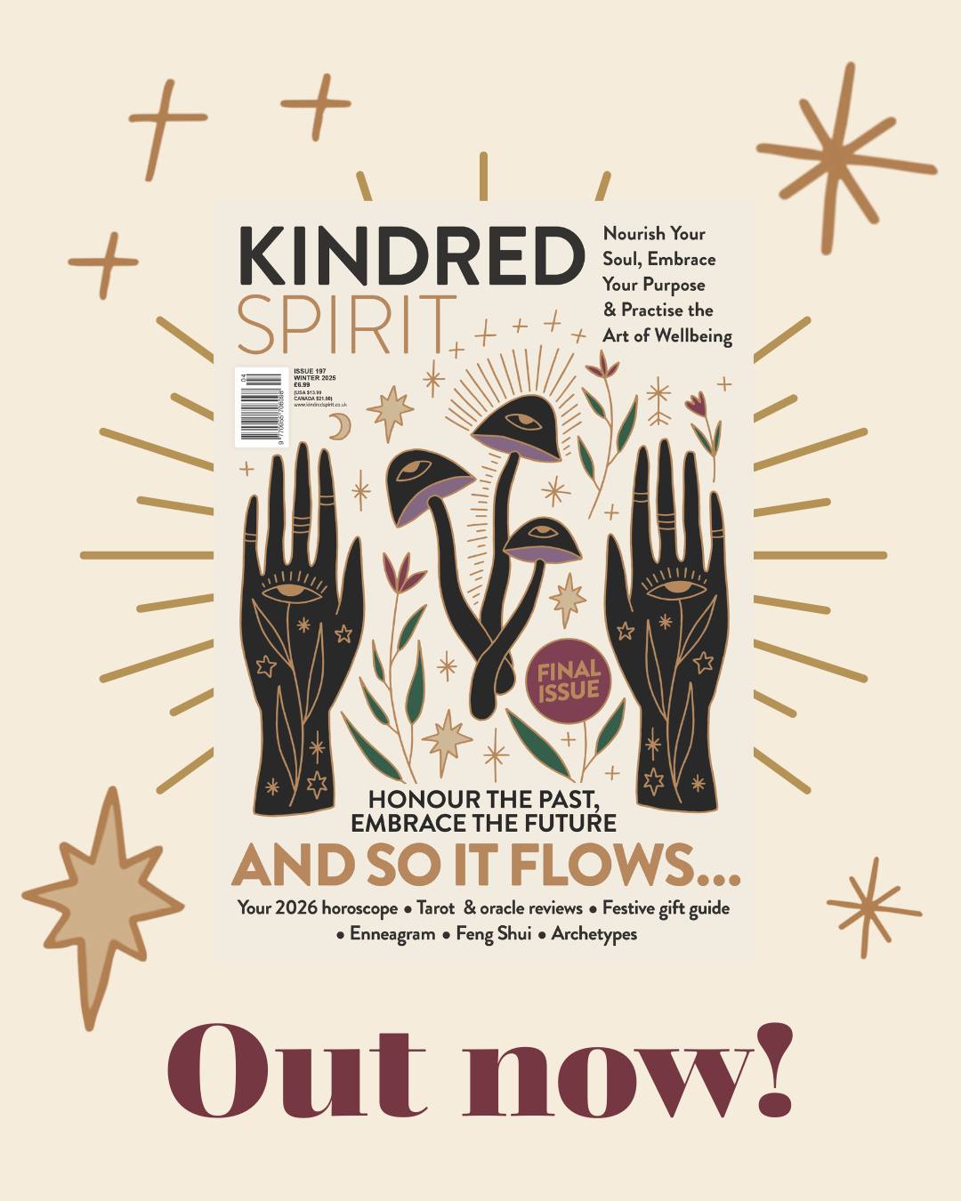 The Winter edition of Kindred Spirit magazine has landed!
Click the link in our bio now to grab your #spiritual companion for the season ❤️🔥